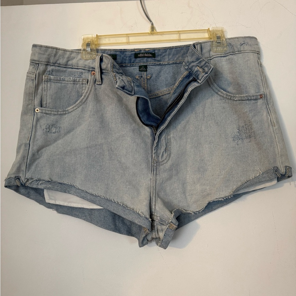 Light Blue Denim Shorts